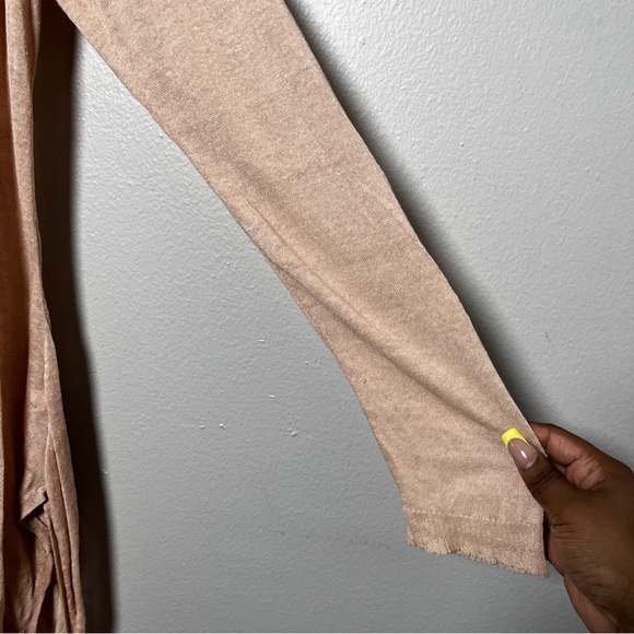 Eileen Fisher Women Linen Cardigan Sweater Large Longline Minimalist Luxury - Picture 5 of 9